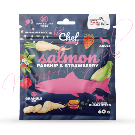 Syta Micha CHEF Sucha karma dla psa Łosoś, pasternak i truskawka 60g/ 1,5kg lub 9kg